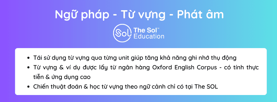 The SOL Education Luyện thi IELTS sĩ số nhỏ, CHẤT LƯỢNG CAO